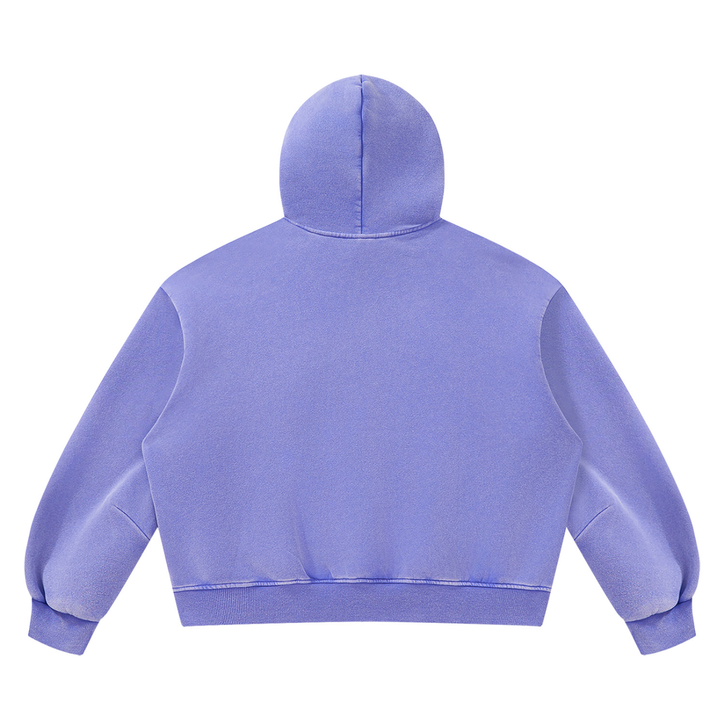 Running Late, Looking Cute Boxy Fleece Hoodie