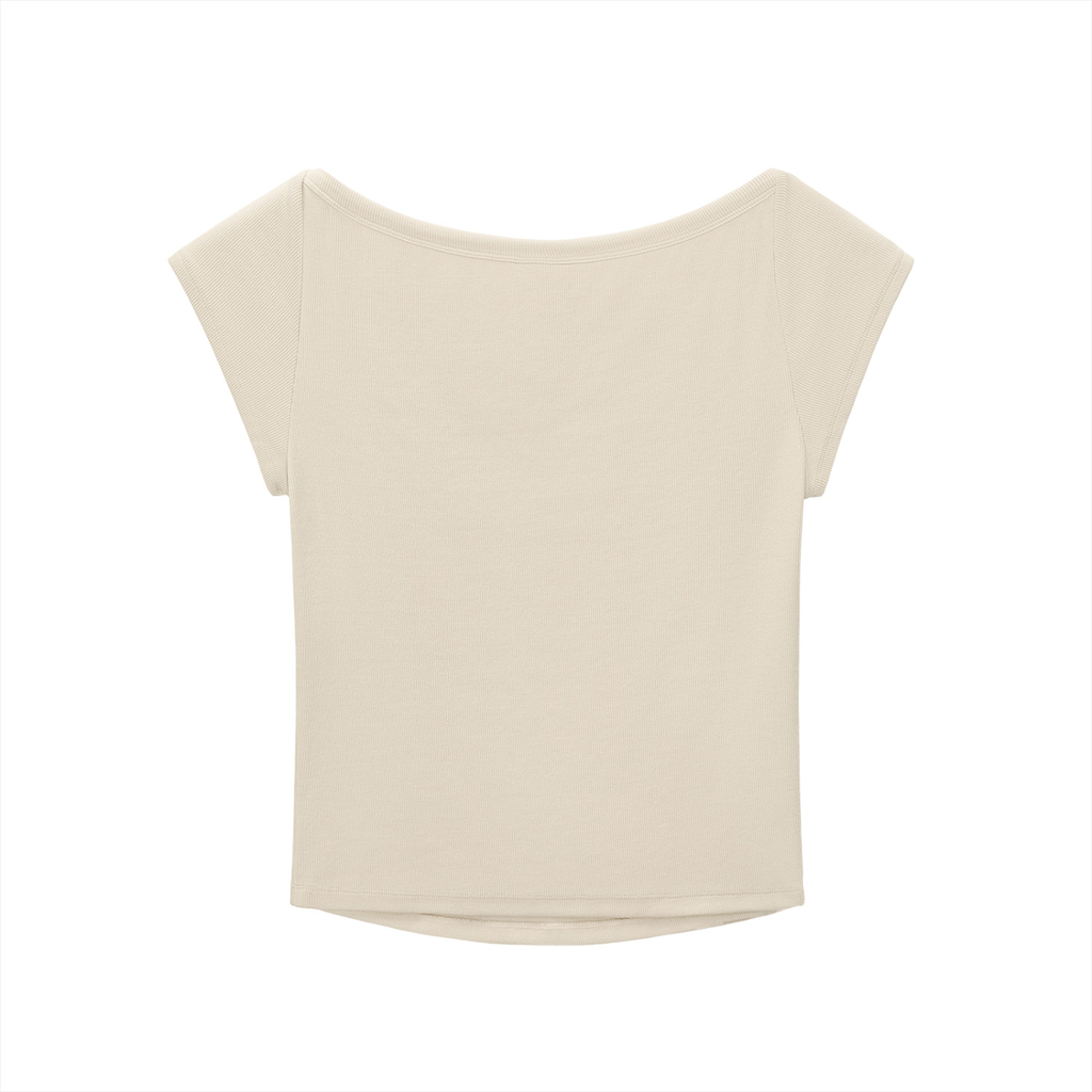 Cherry Leopard Wide Neck Baby T-shirt