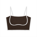 Coffee Piping Sports Bra