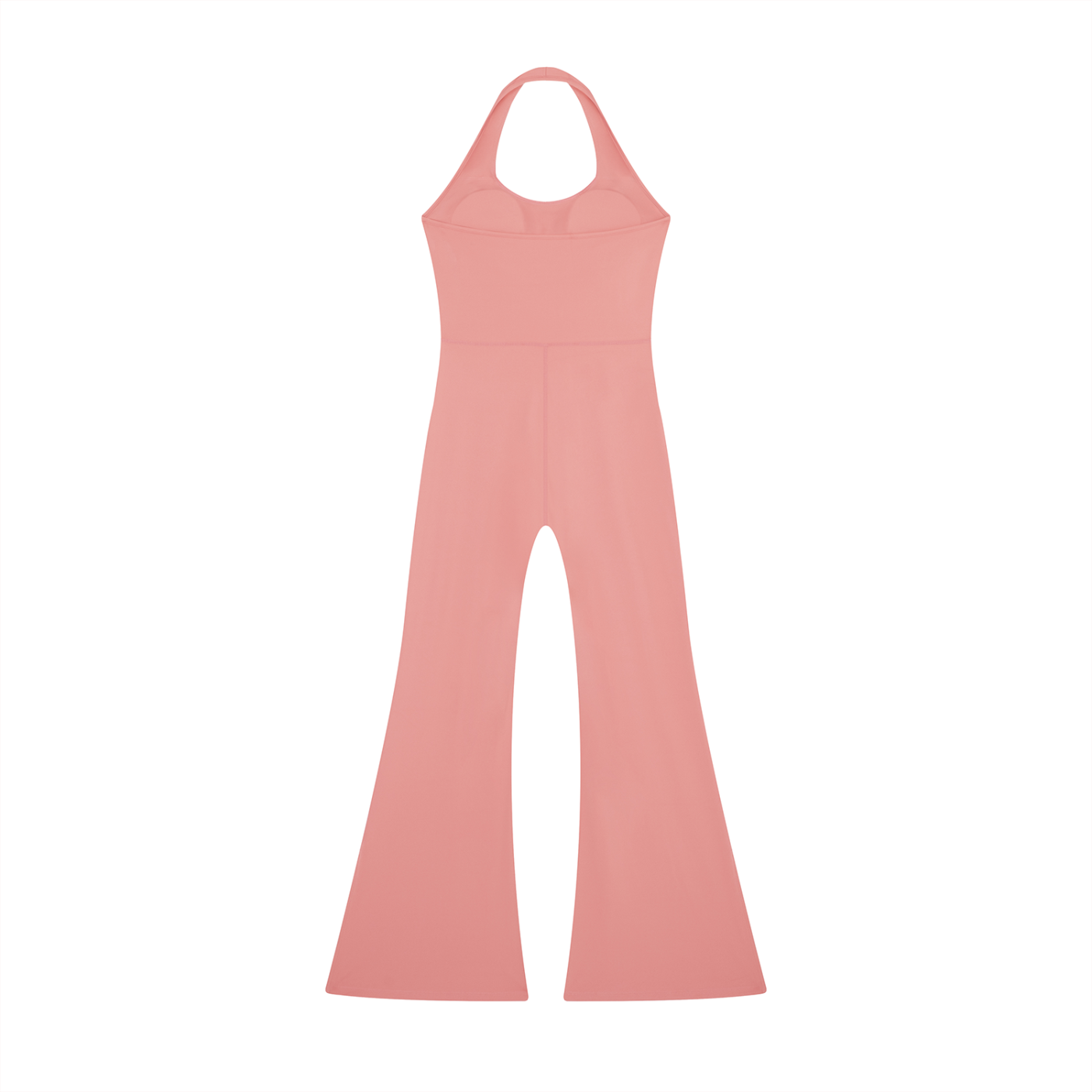 Blush Halter Flared Jumpsuit