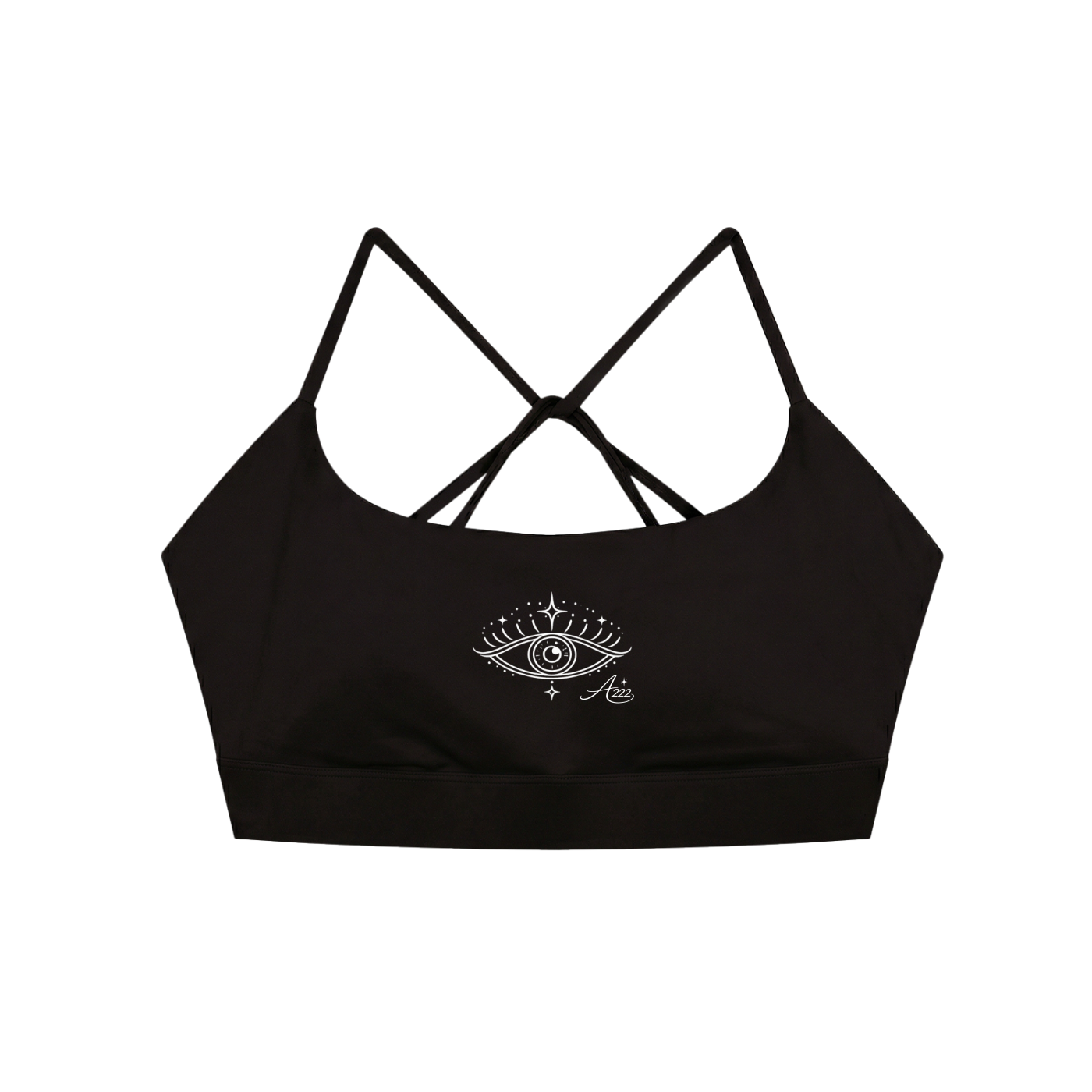 Evil Eye Criss Cross Sports Bra