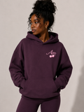 Pink Cherry Oversize Fleeced Hoodie