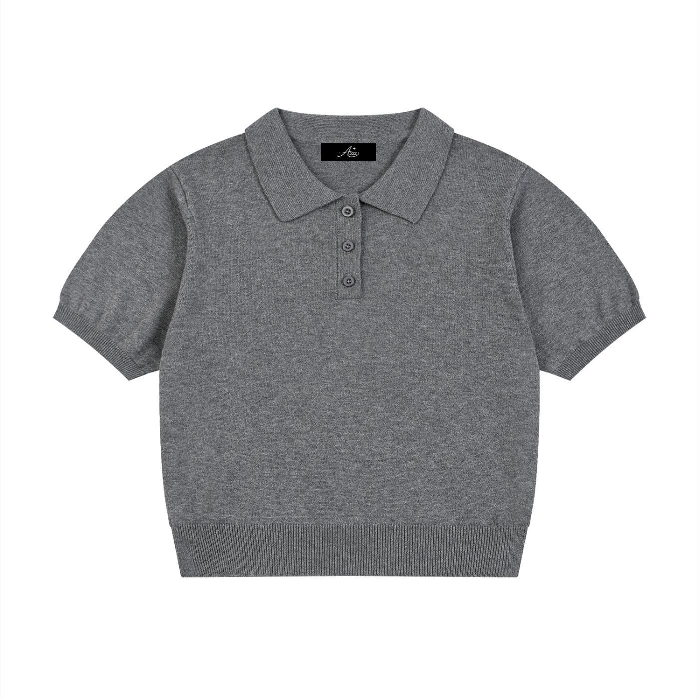 Pure Cotton Knit Polo Shirt