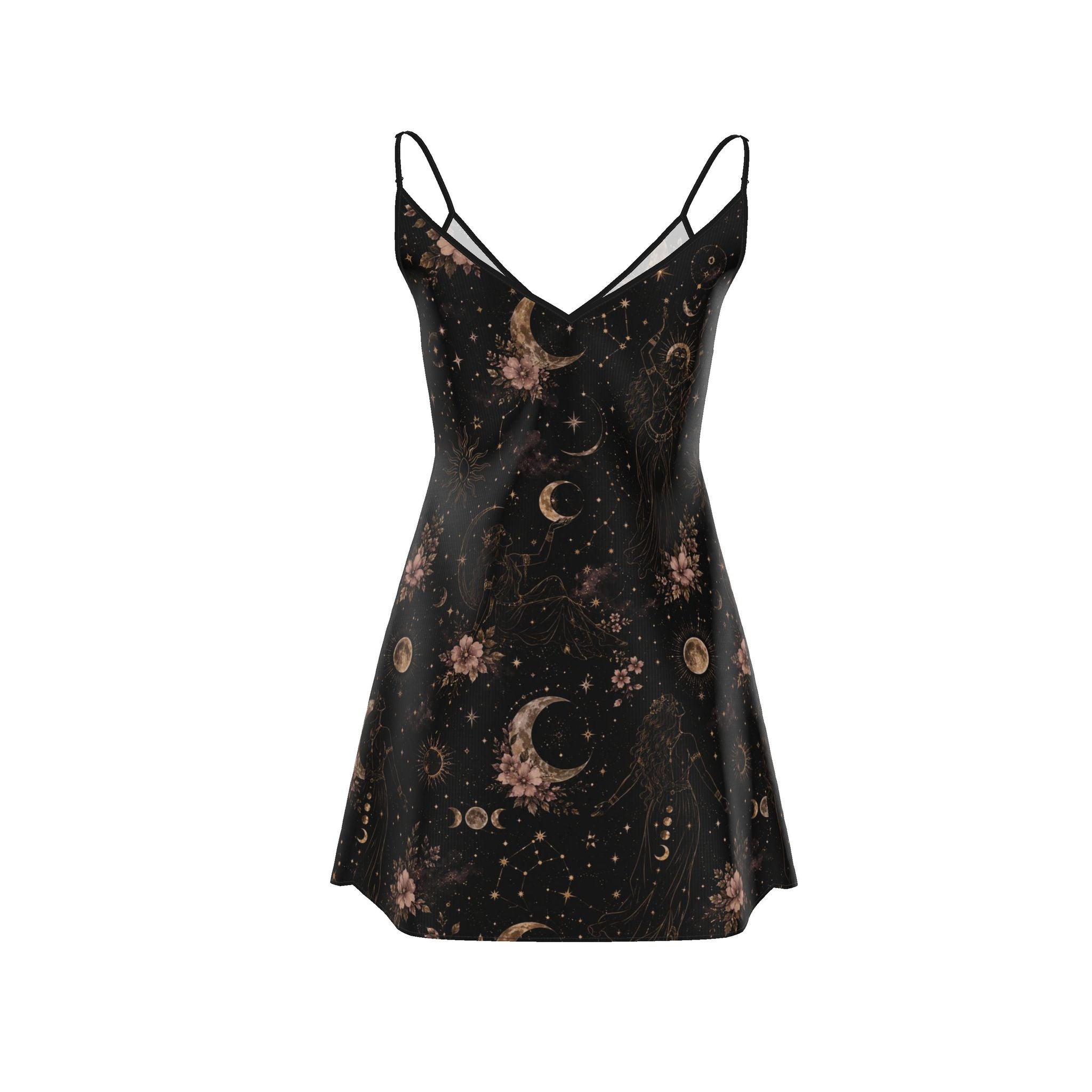 Celestial Goddess Mini Slip Dress