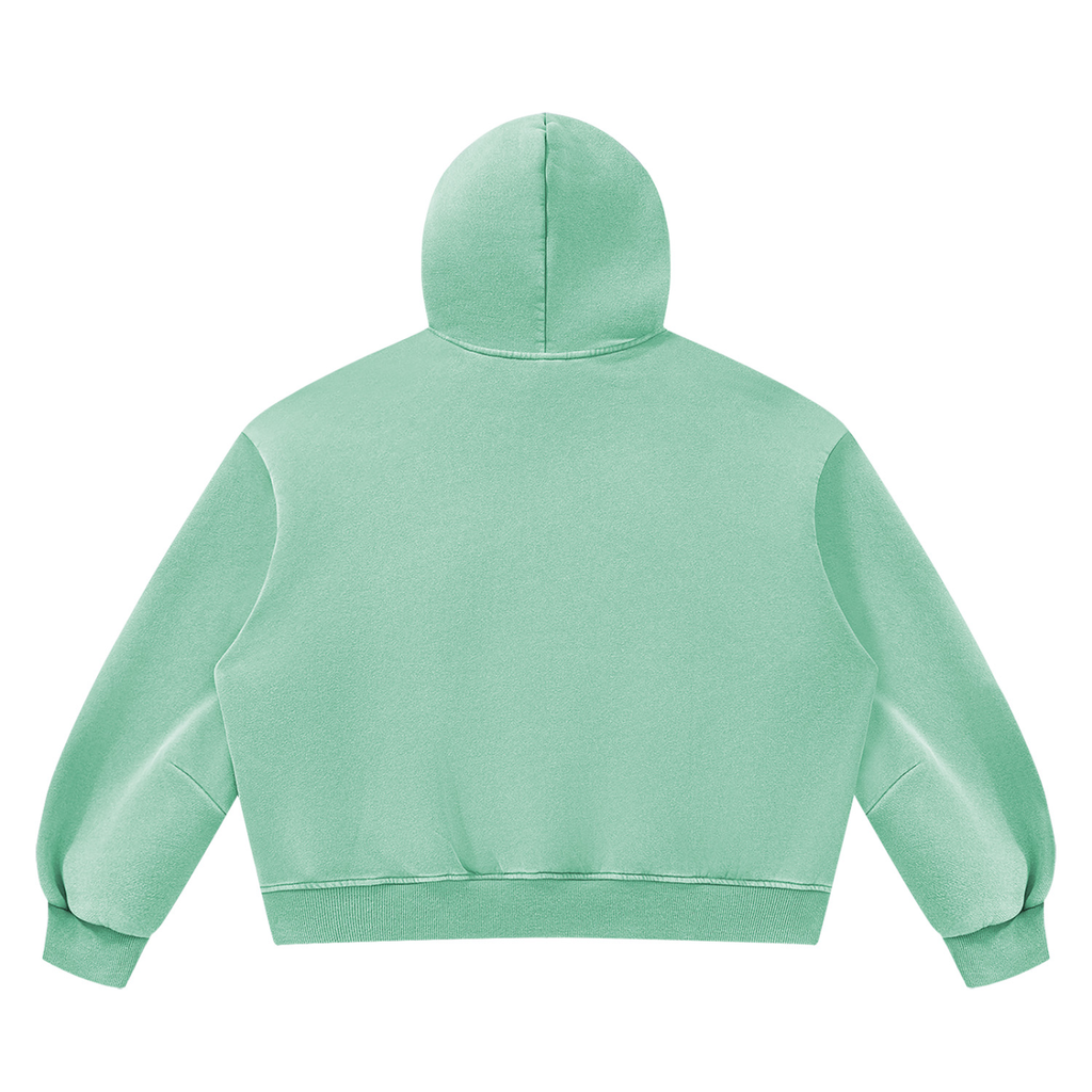 Running Late, Looking Cute Boxy Fleece Hoodie