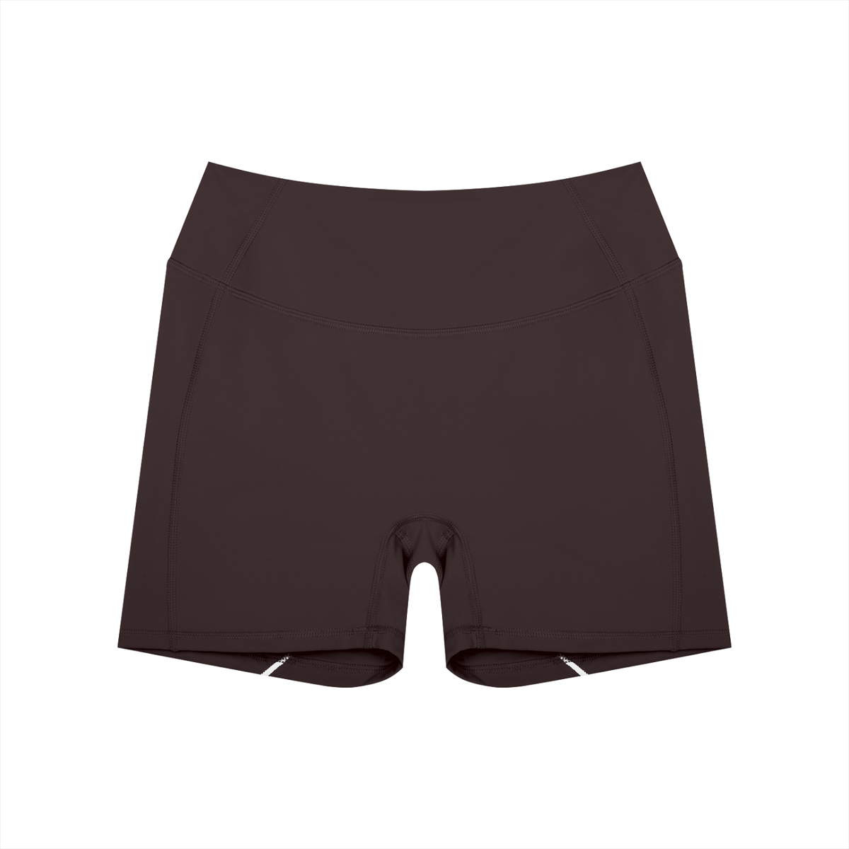 Coffee Piping High Waisted Shorts