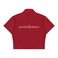 Movement & Mindset Cropped Full Zip Short Sleeve T-Shirt