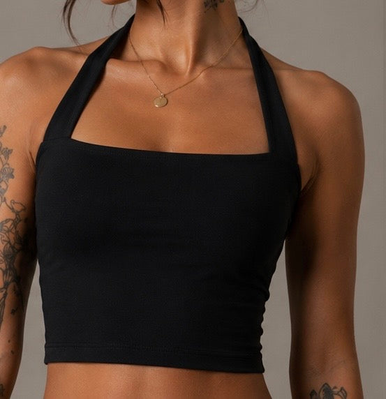 A222 Halter Full length Sports Bra