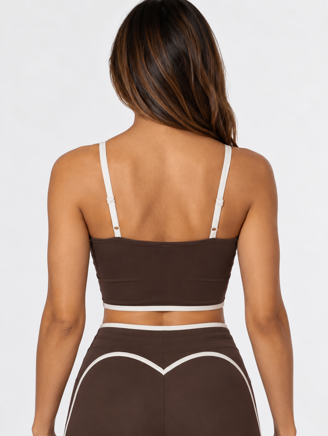 Coffee Piping Sports Bra