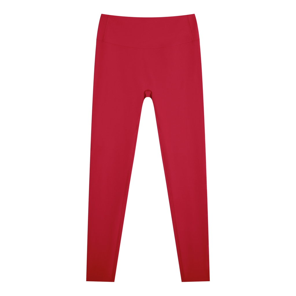 Wine Red Scrunch Leggings