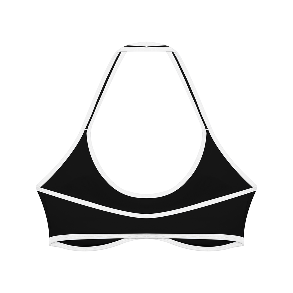 Halter Colour Block Sports Bra