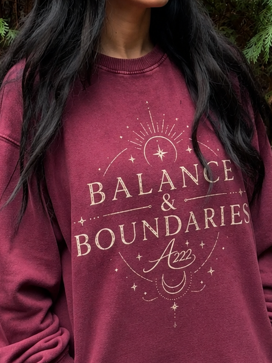 Balance & Boundaries Pure Cotton Oversize Sweatshirt
