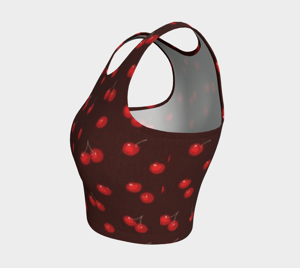 Cherry Chocolate Crop Top