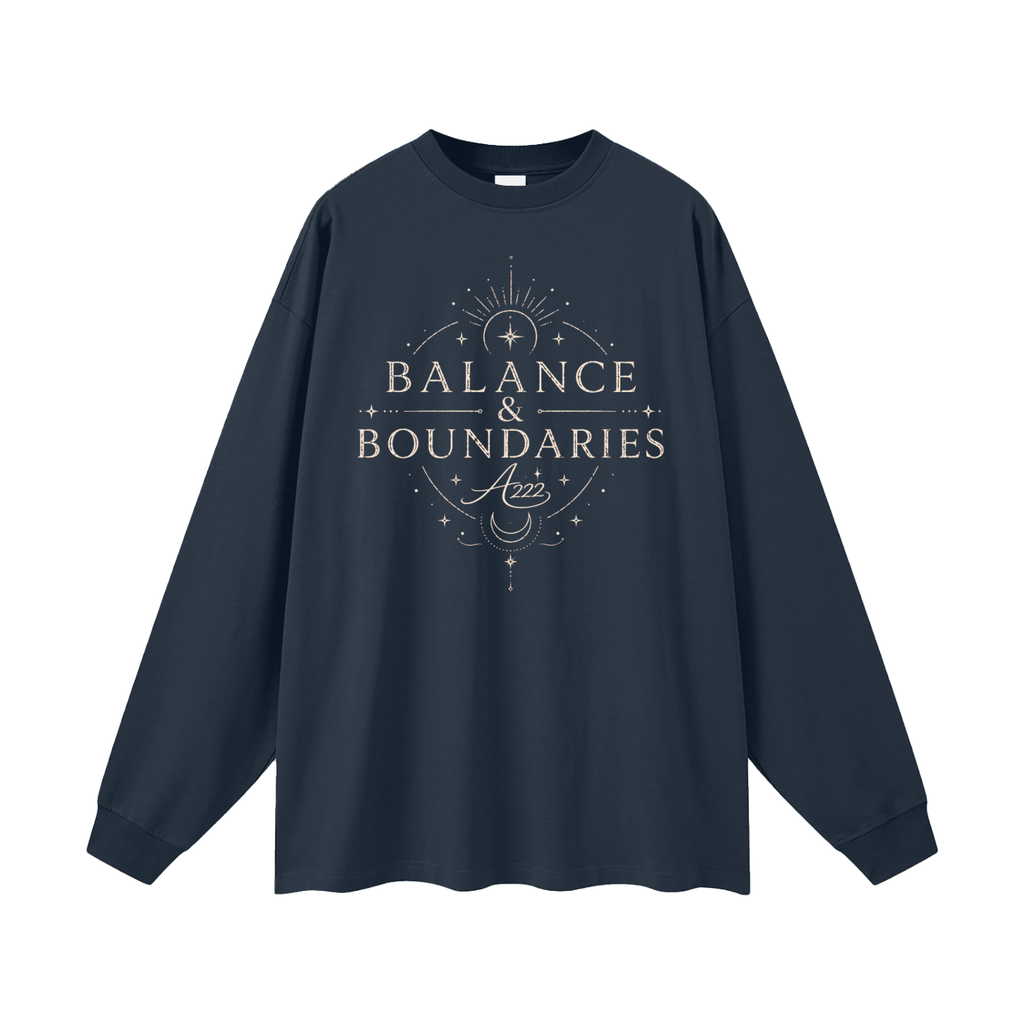Pure Cotton Balance & Boundaries Oversize Long Sleeve T-Shirt