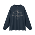Pure Cotton Balance & Boundaries Oversize Long Sleeve T-Shirt