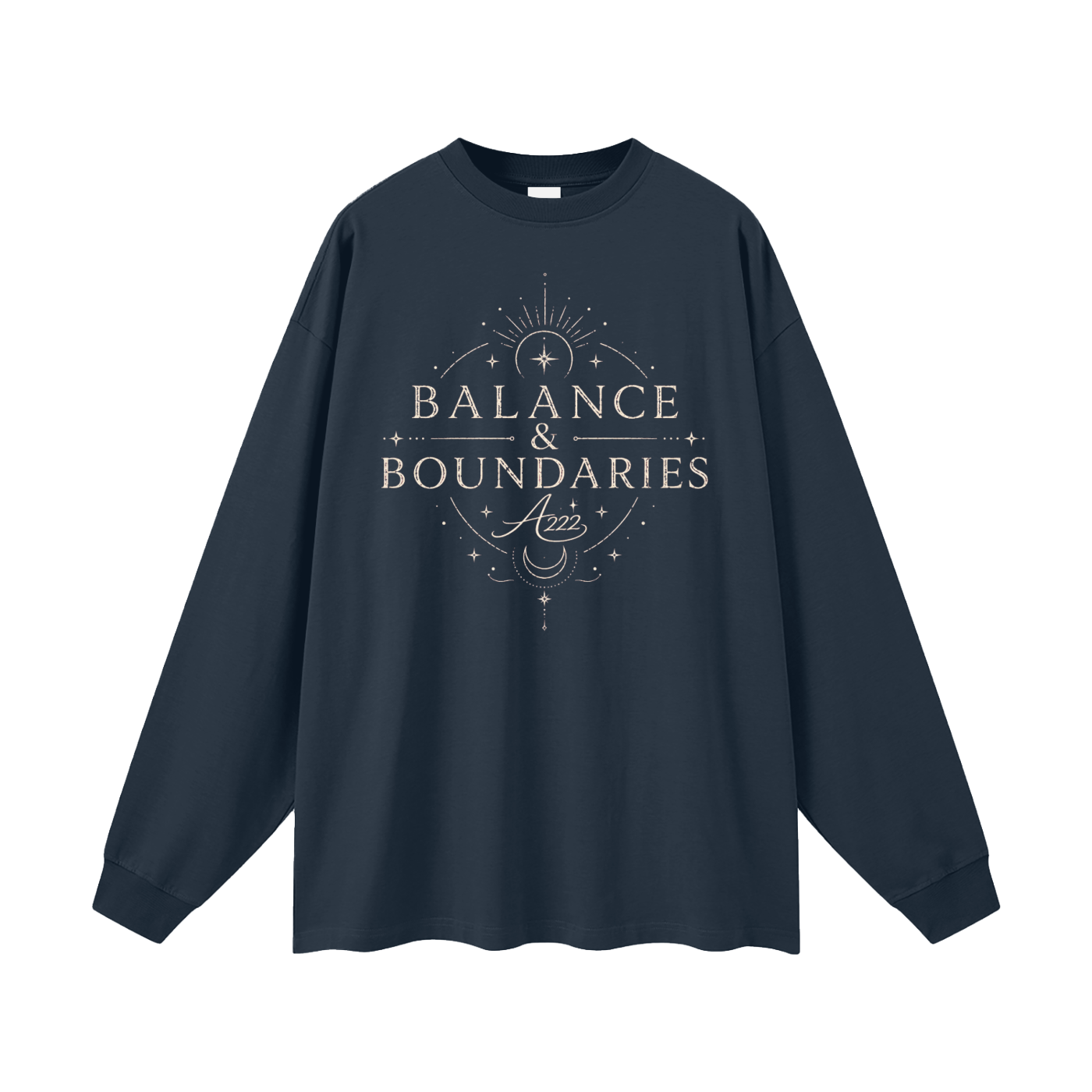 Pure Cotton Balance & Boundaries Oversize Long Sleeve T-Shirt