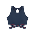 Navy Banded Sports Bra
