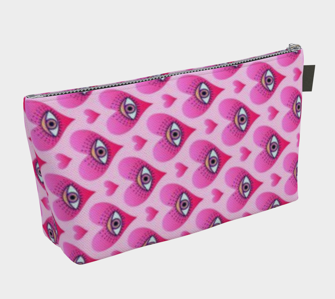 Pink Evil Eye Make Up Bag