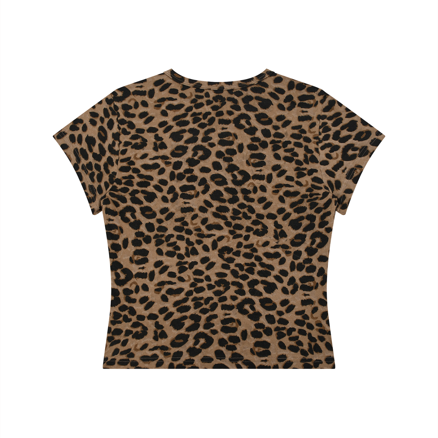 Leopard Print Crop T-Shirt