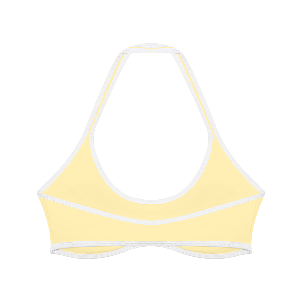 Halter Colour Block Sports Bra