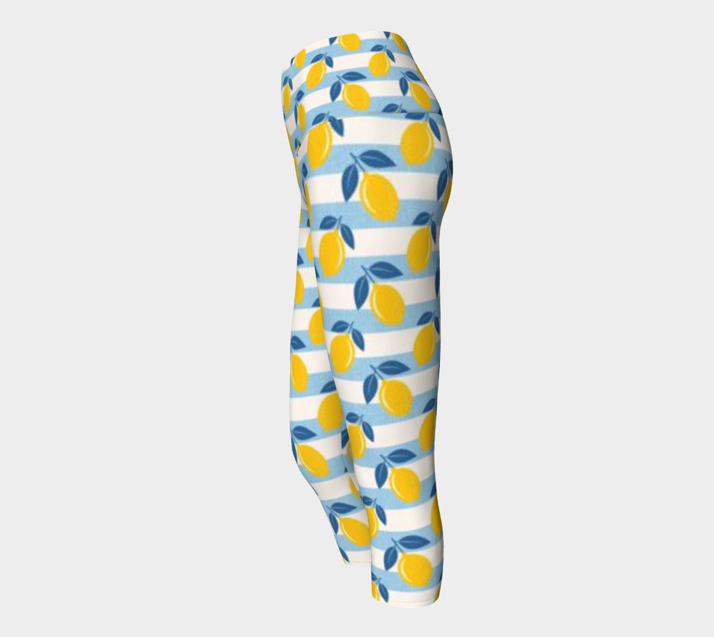 Lemon Capri Leggings