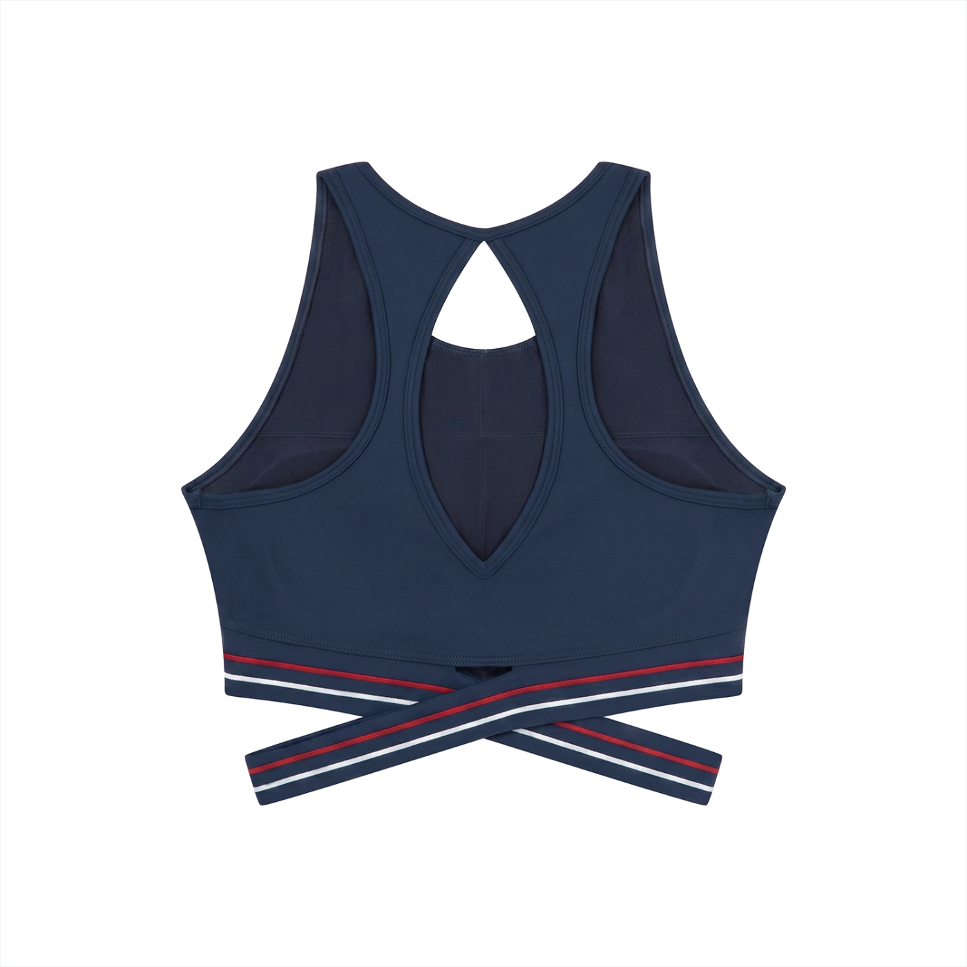 Navy Banded Sports Bra
