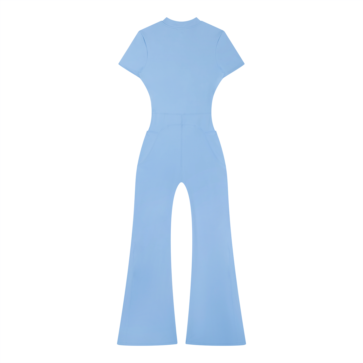 Flared Leg Zip Jumpsuit