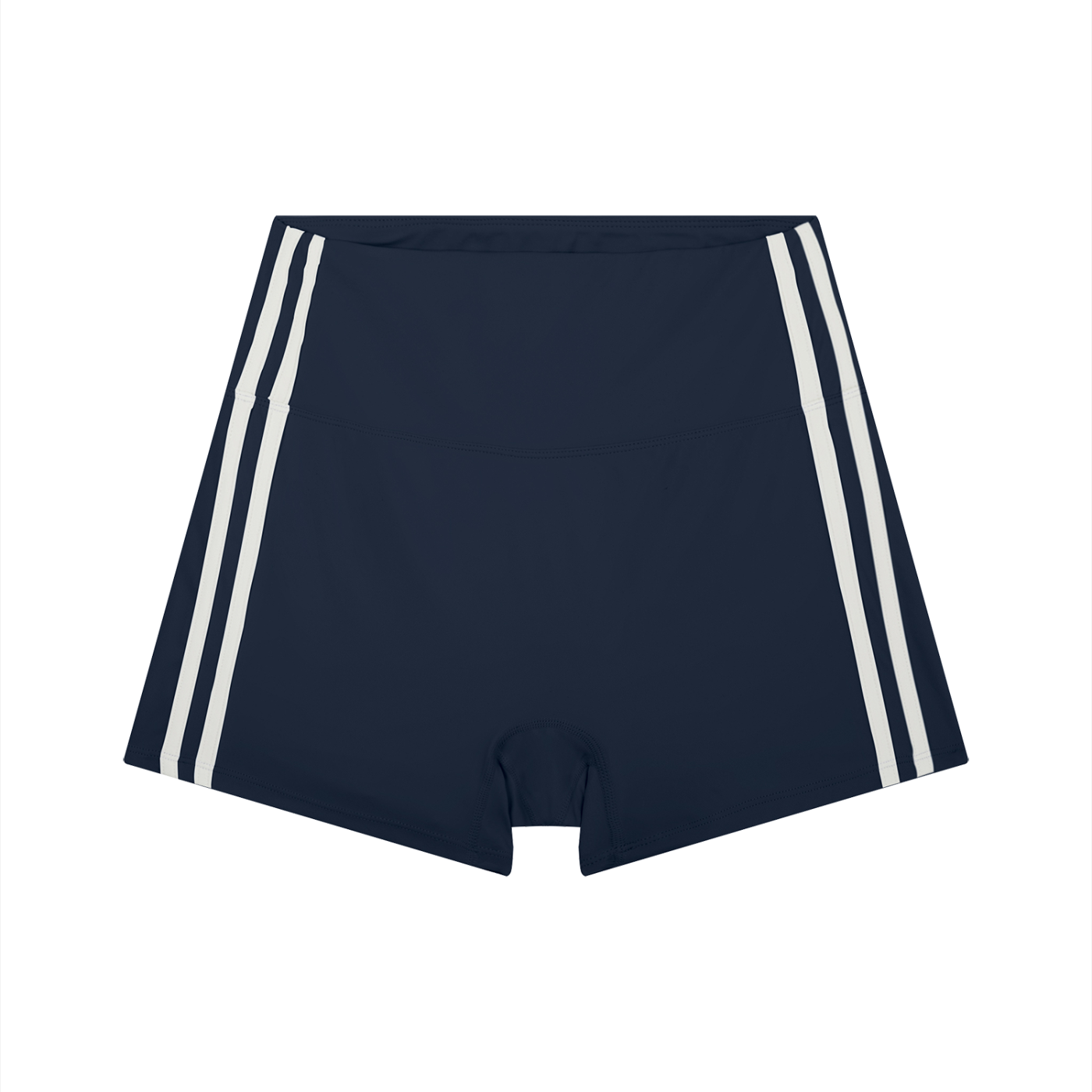 High-Waist Stripe Yoga Shorts
