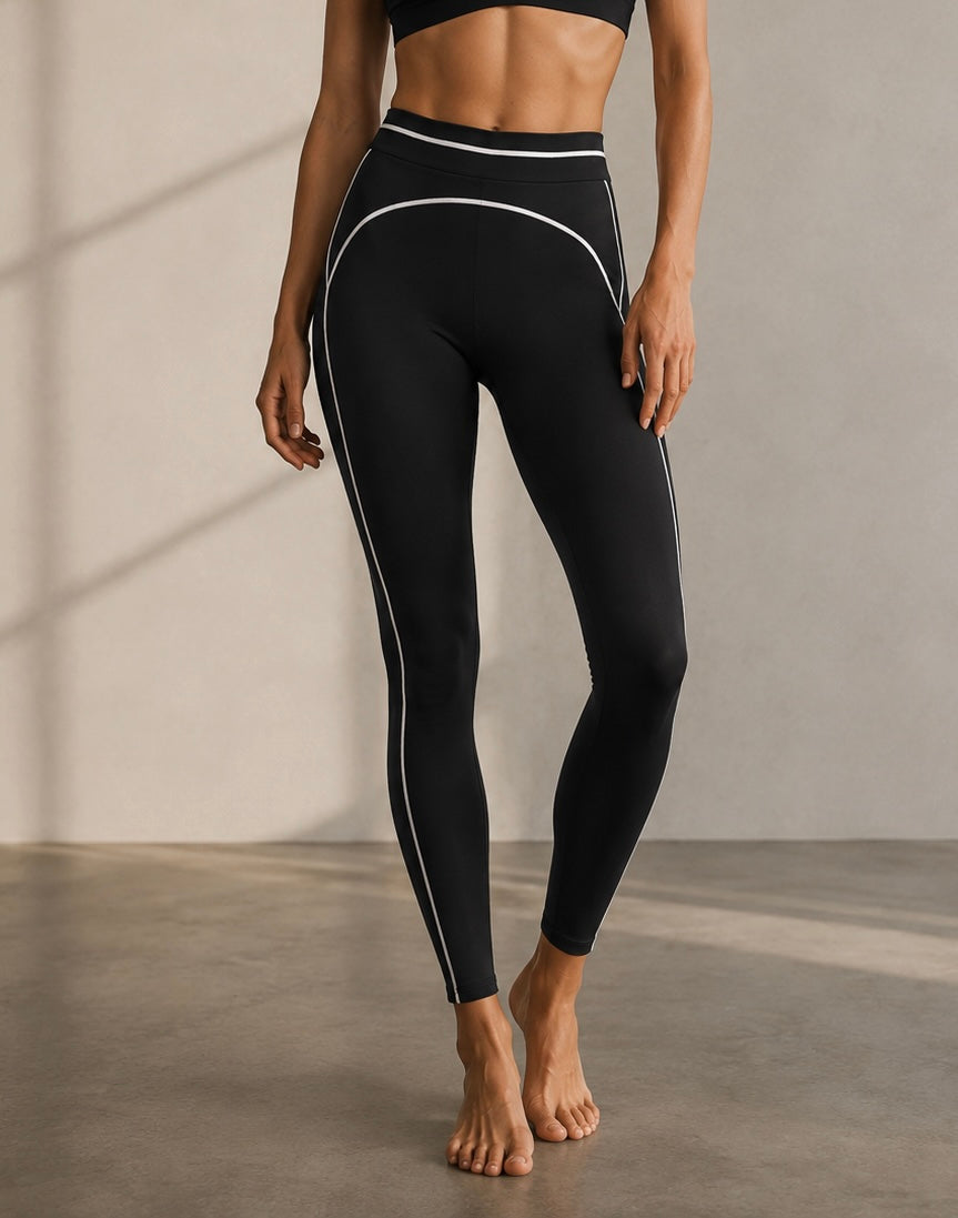 High Rise Topstitching Leggings