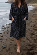 Navy Shell Kimono