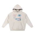 SALTY HAIR, wild heart  Fleece Oversize Hoodie