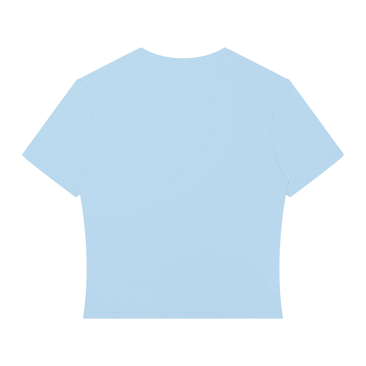Sky Blue Performance Crop T-Shirt