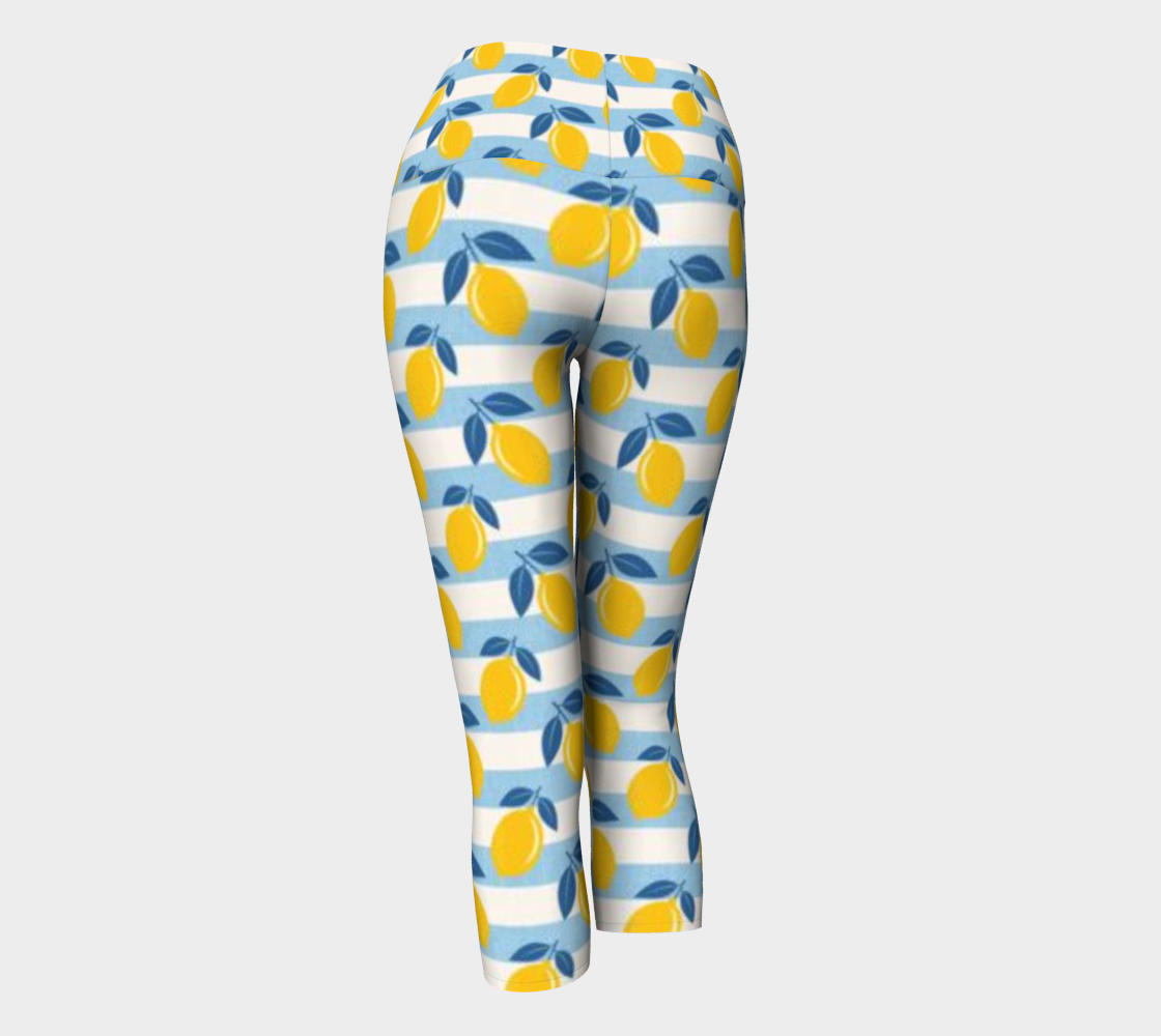 Lemon Capri Leggings