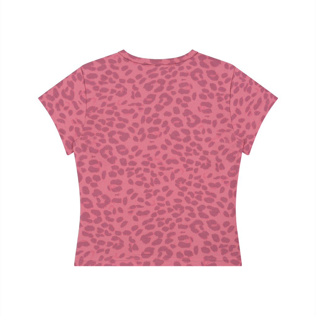 Leopard Print Crop T-Shirt