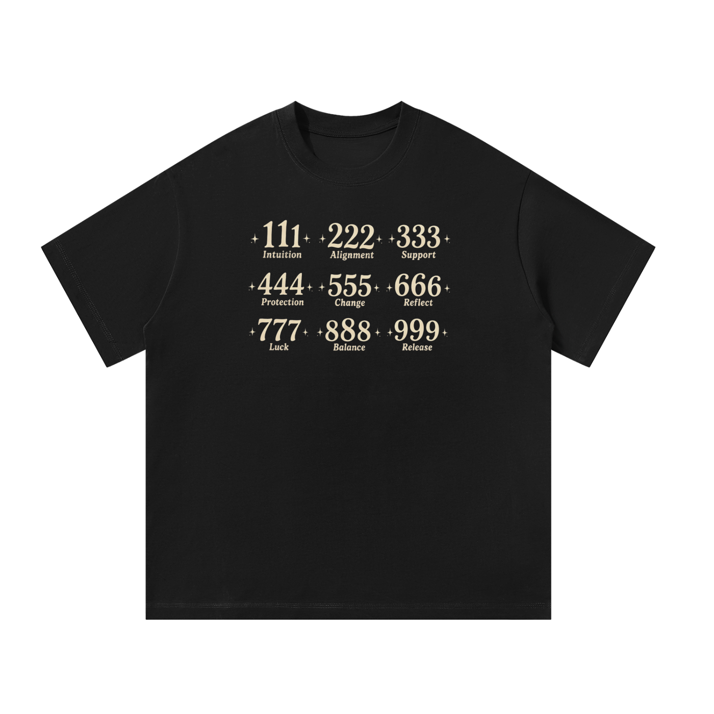 Angel Number Oversized Cotton T-Shirt