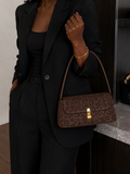 Wild Leopard Suede Shoulder Bag