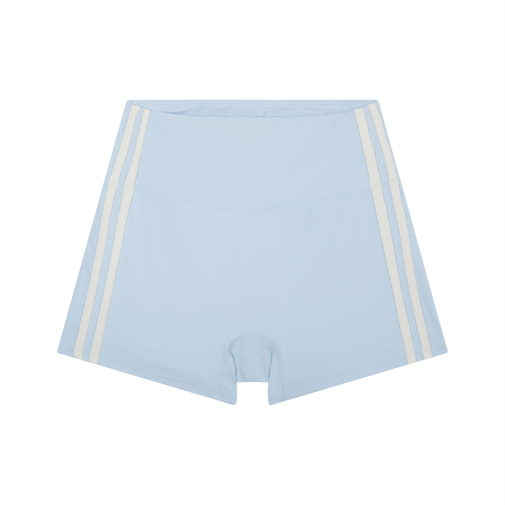 High-Waist Stripe Yoga Shorts