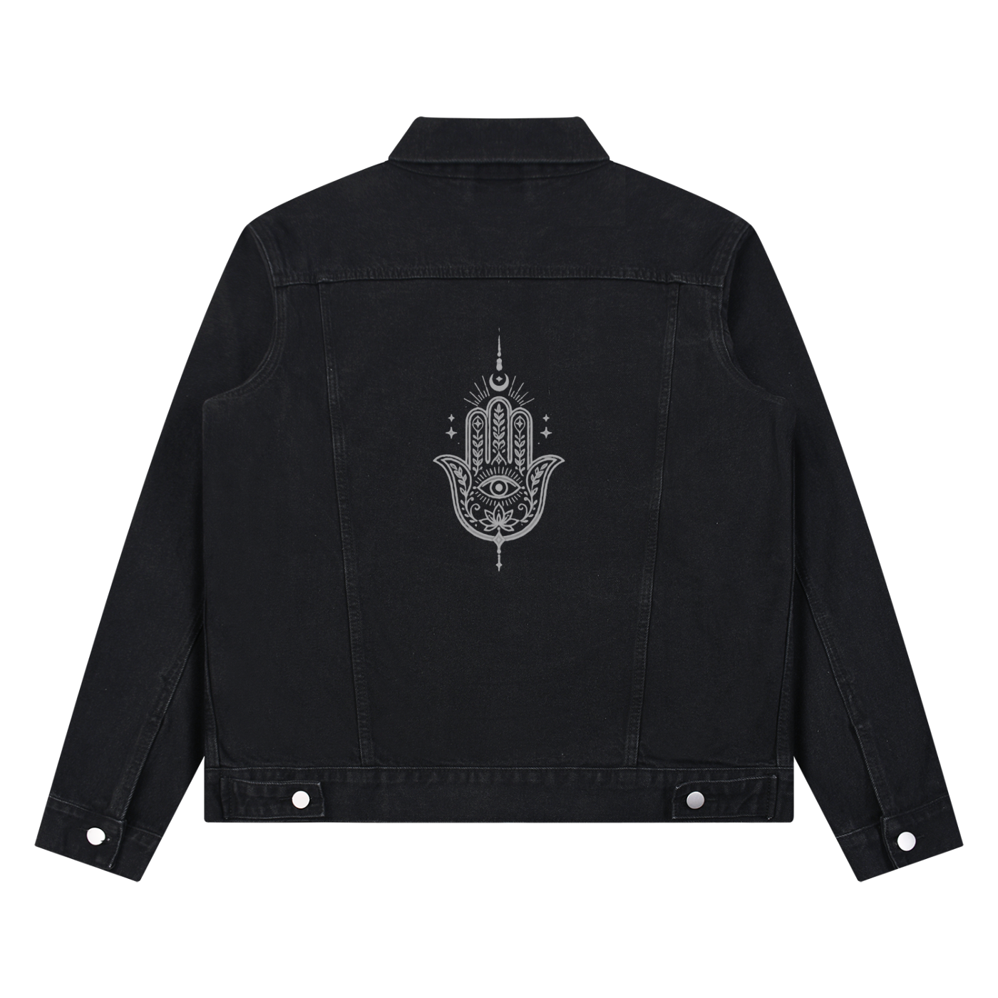 Hamsa Hand Denim Jacket