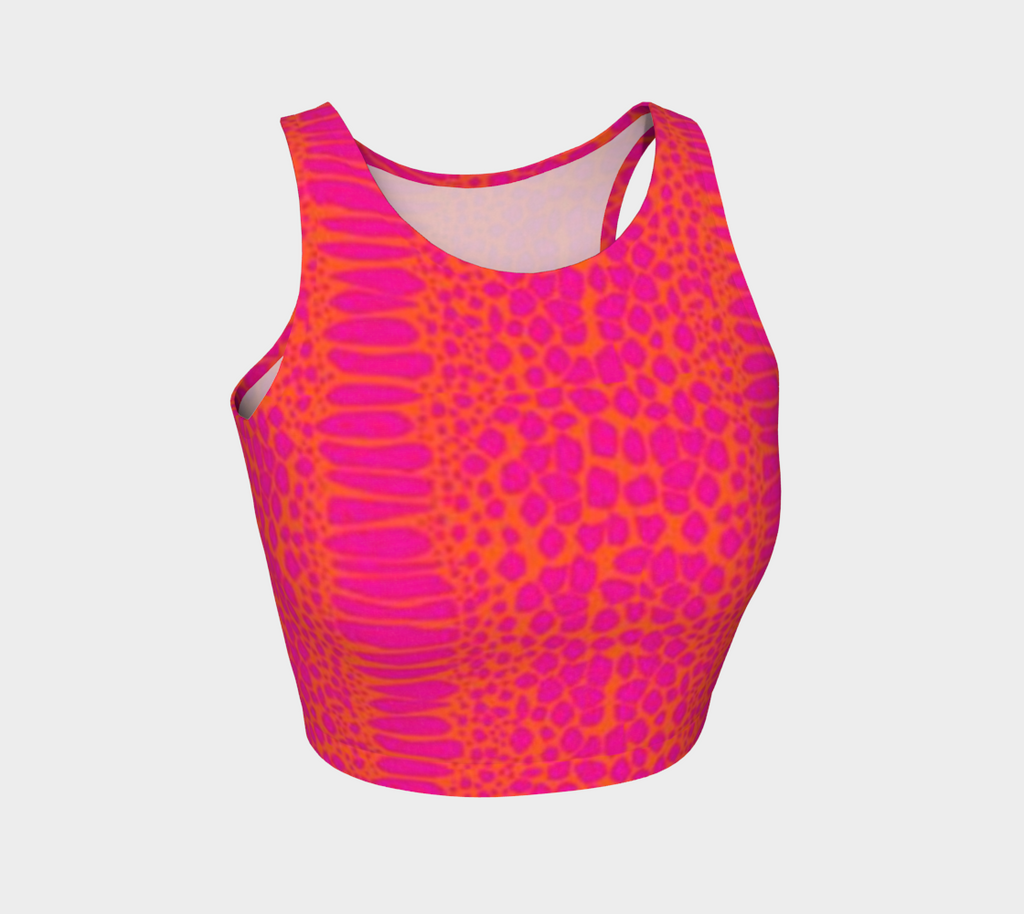 Neon Snake Crop Top
