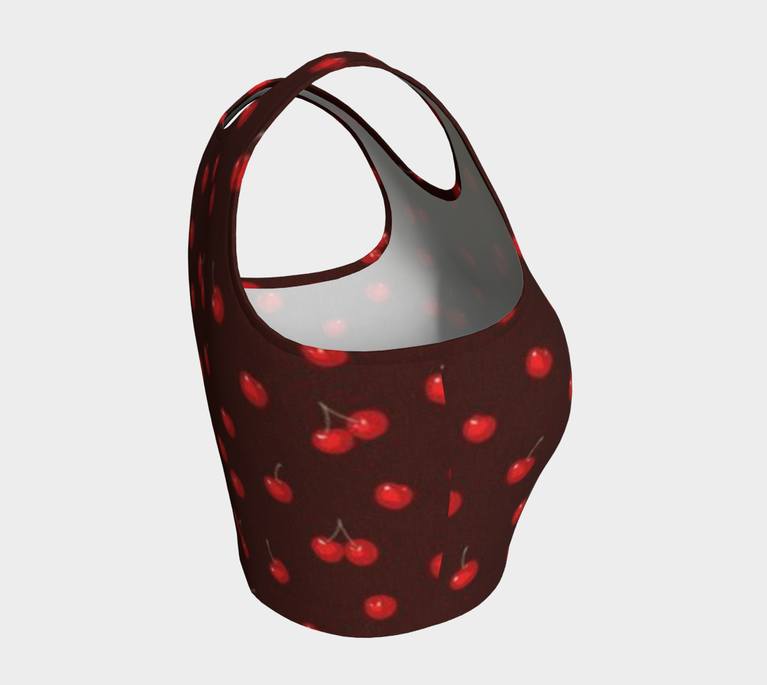 Cherry Chocolate Crop Top