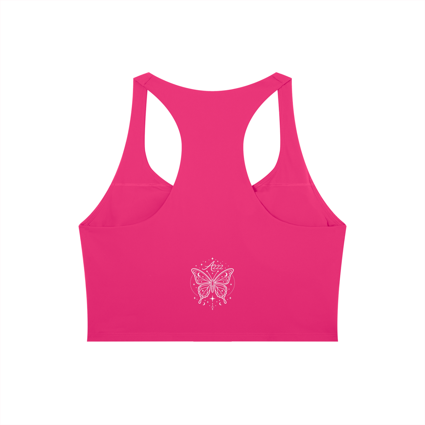 Butterfly Rose Pink Yoga Tank Top