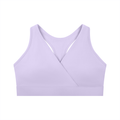Lavender Crossover Sports Bra