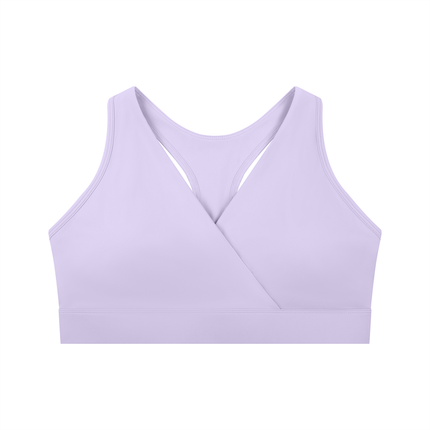 Lavender Crossover Sports Bra