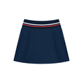 Navy Pleated Mini Skirt