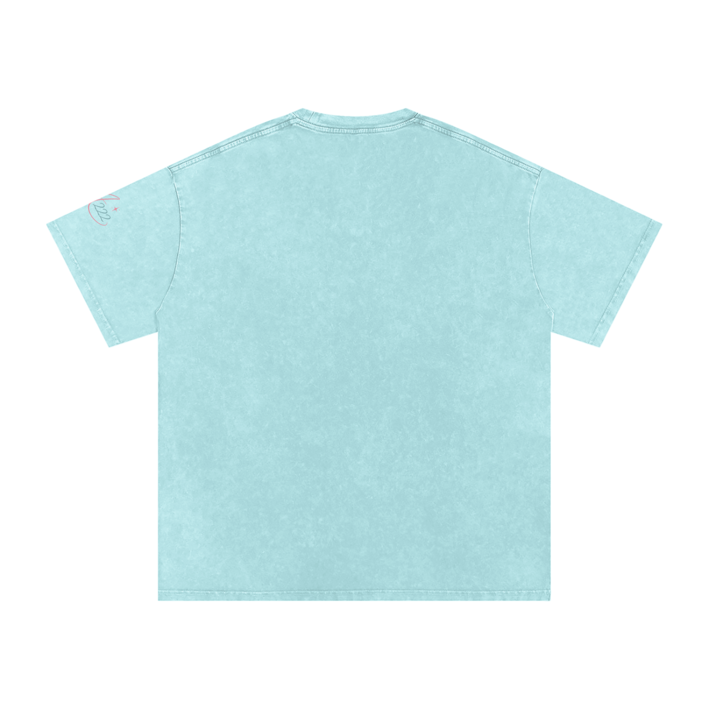 Pure Cotton 
SALTY HAIR, wild heart Washed Oversized T-Shirt