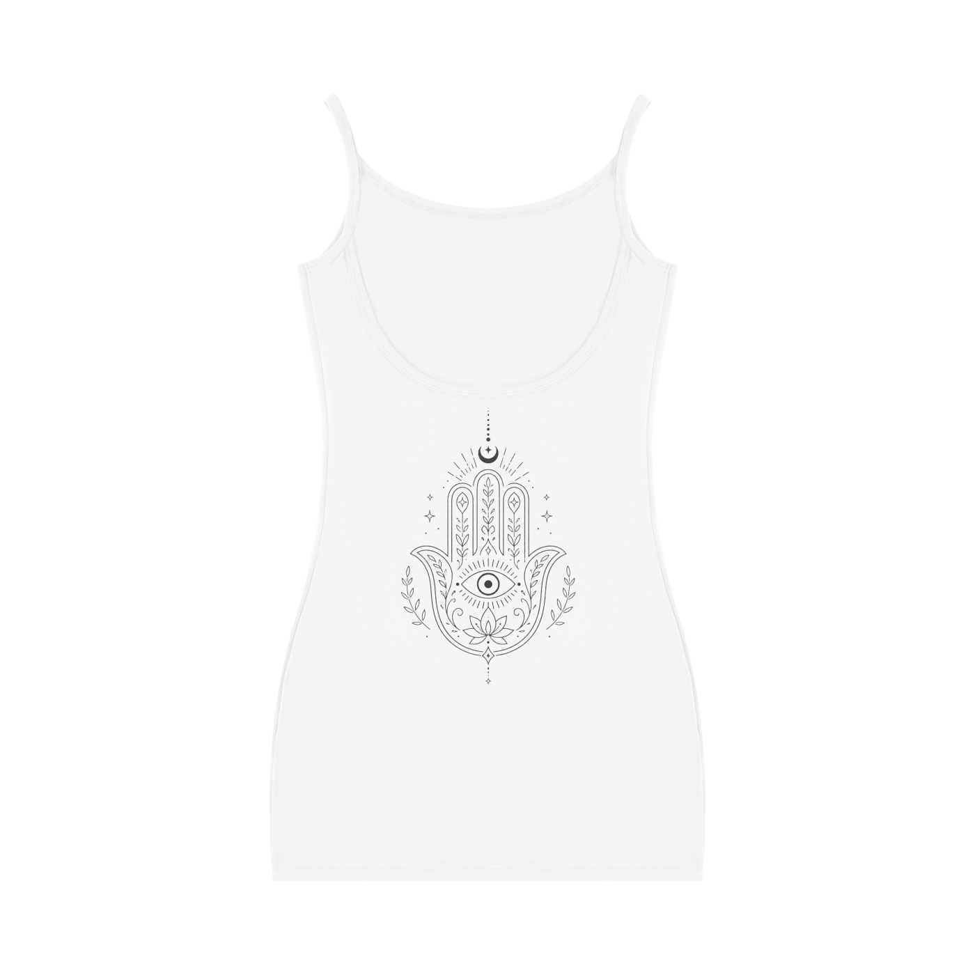 HAMSA HAND White Mini Dress