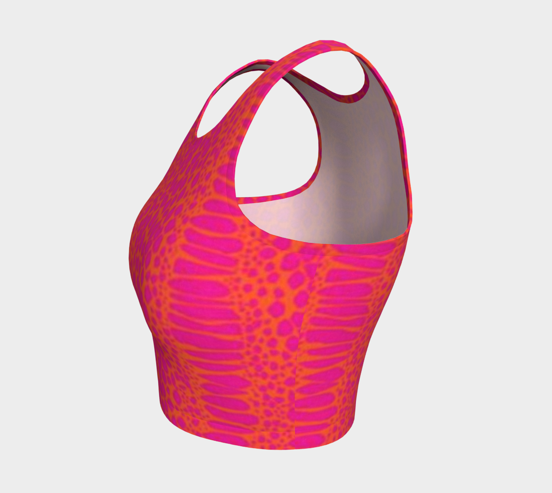 Neon Snake Crop Top