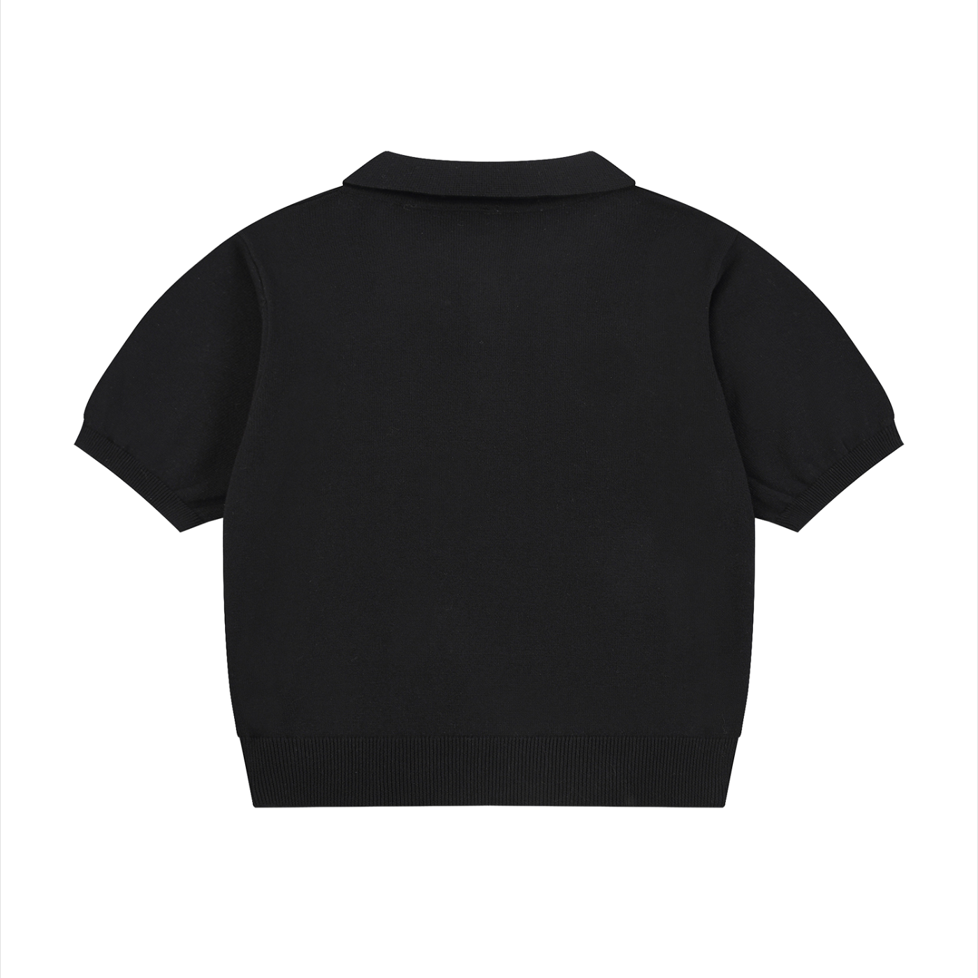 Pure Cotton Knit Polo Shirt