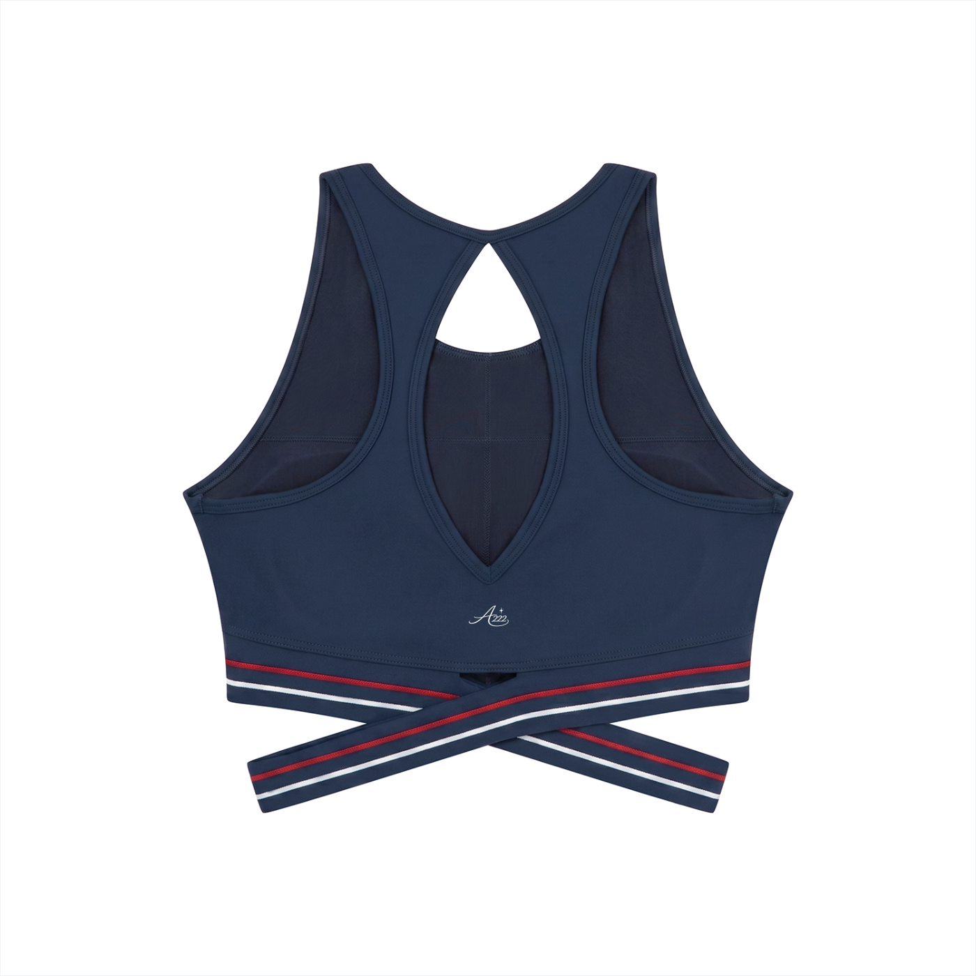 Navy Banded Sports Bra