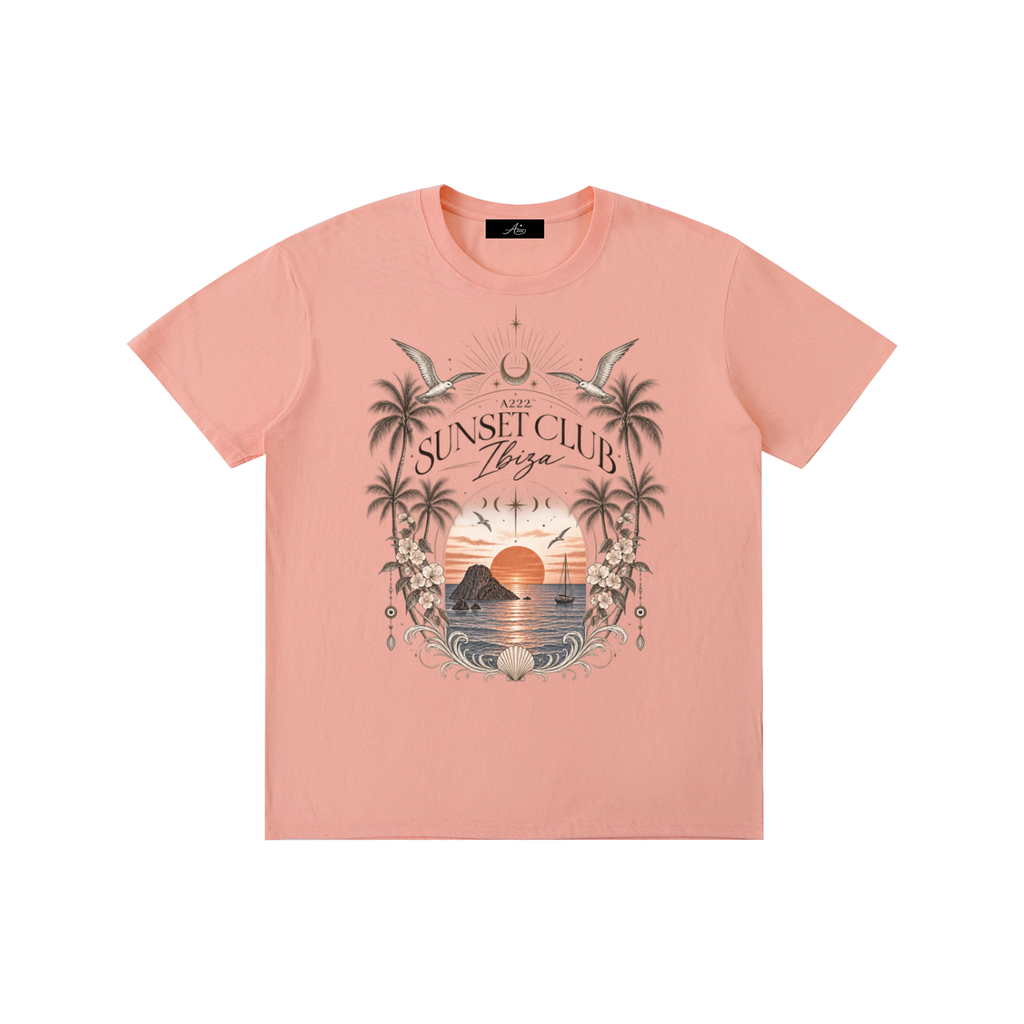 Ibiza Sunset Club Pure Cotton T-Shirt